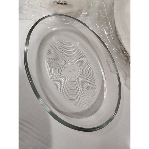 new Vintage 3 piece Silverplated vegetable Serving dish tray + PYREX glass liner - Picture 5 of 8